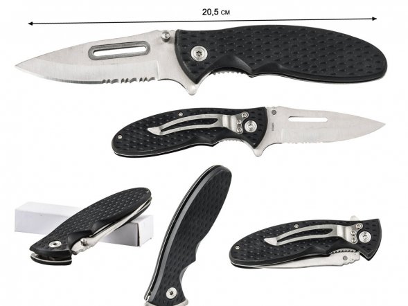 Нож Frost Cutlery Double Tap Tactical Folder Black 4.5