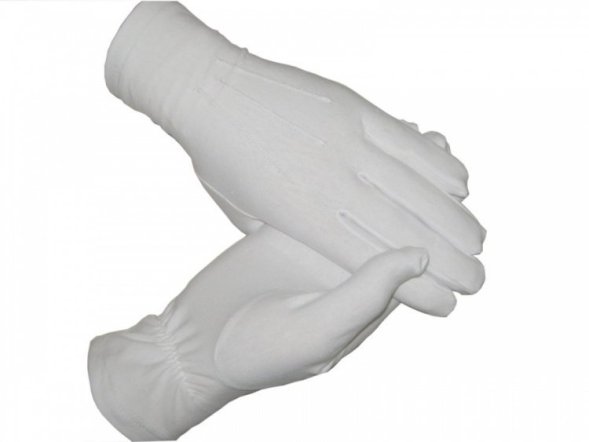 Перчатки белые парадные