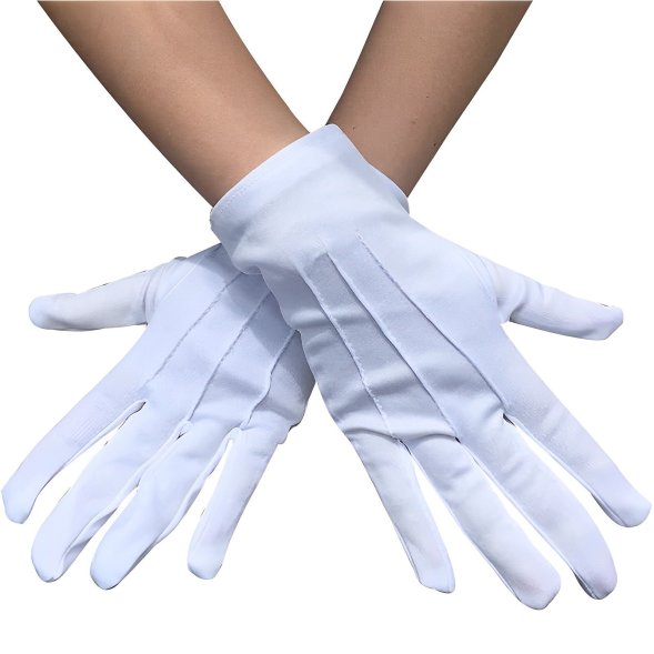 Перчатки белые парадные