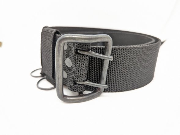 Ремень двухшпеньковый армейский черный