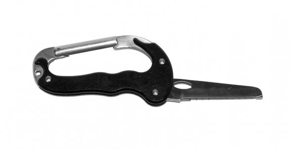 Мультитул-карабин Carabiner tool, 9x5x0.8cm, black