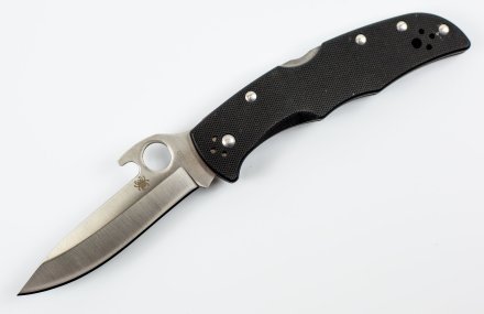 Нож реплика Spyderco Endura 4, черный (рукоятка G-10, сталь 440С)