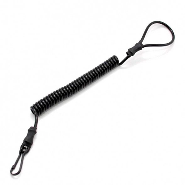 Шнур страховочный для пистолета кевларовый черный