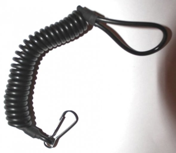 Шнур страховочный для пистолета кевларовый черный