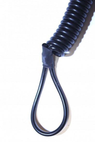 Шнур страховочный для пистолета кевларовый черный