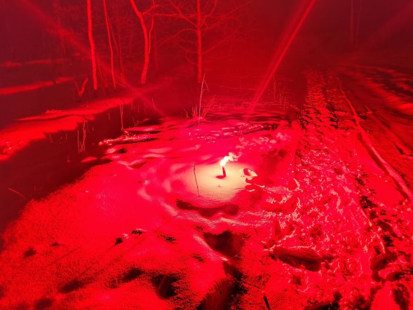 Японский фальшфейер красного огня (фаер)