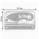 Набор выживания в виде кредитки 17-в-1