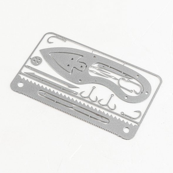 Набор выживания в виде кредитки 17-в-1