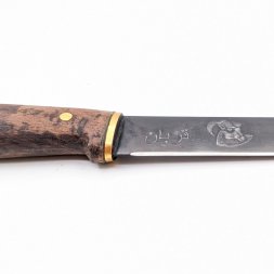 Нож с рельефным рисунком &quot;Курбан&quot; рукоять дерево