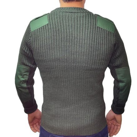 Армейский свитер вязаный