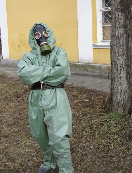 Общевойсковой защитный комплект ОЗК (плащ, бахилы, перчатки, букли)