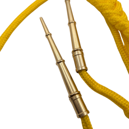 Аксельбант офицерский (2 наконечника) шелк, желтый