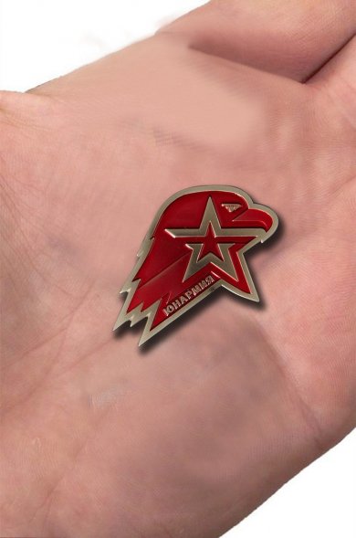 Значок мет. Юнармия (длина 45 мм) на пимсе