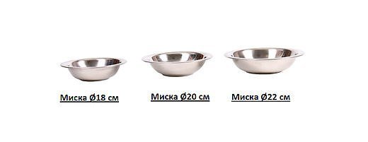 Миска металлическая