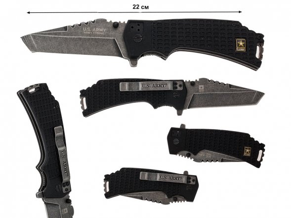 Нож US Army A-A1021BP Liner Lock Black