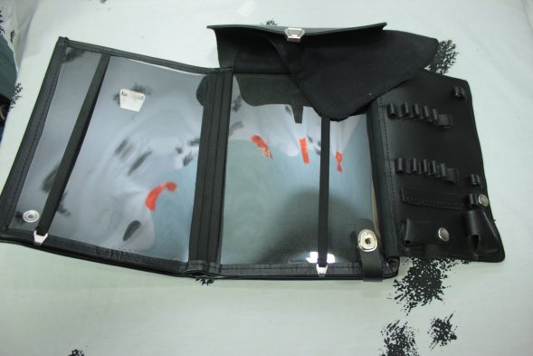 Сумка полевая (планшет офицерский) кожаный черный