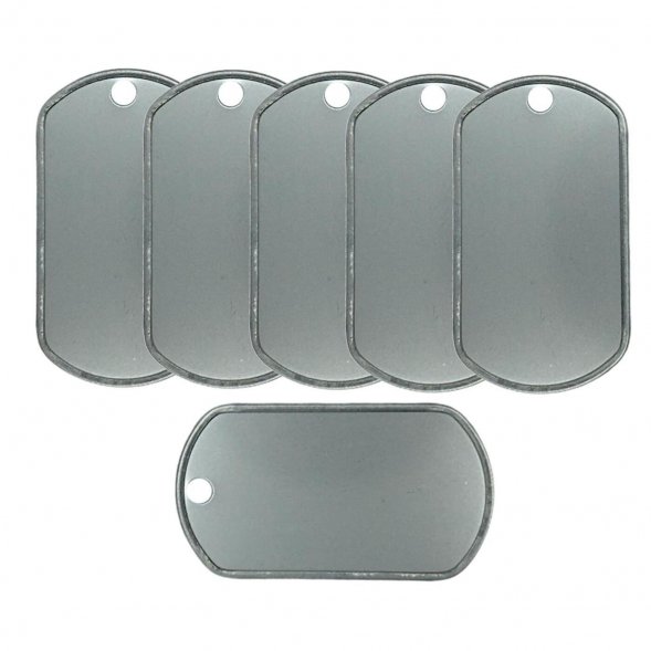 Жетон (тонкий, жесть) НАТО США пустой (матовый)