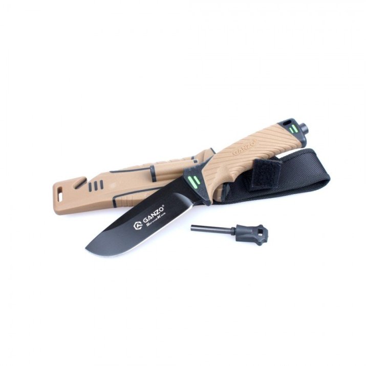 Нож Ganzo G8012 Модель Ganzo G8012 позиционируется как нож для выживания и целиком соответствует этому назначению. Нож продается вместе с ножнами, оснащенными несколькими дополнительными функциональностями, которые могут оказаться действительно незаменимыми в вашем путешествии.