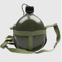 Фляжка с пластиковой крышкой