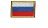 Нашивка на липучке &quot;Флаг России&quot;, без надписи,с желтой каймой