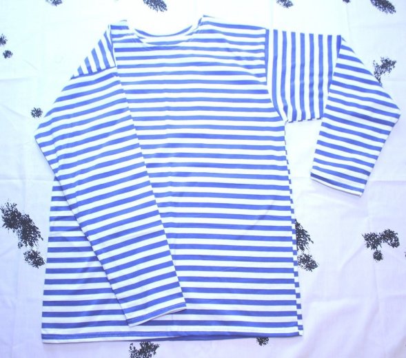 Тельняшка длинный рукав 100% х.б кулирка летняя