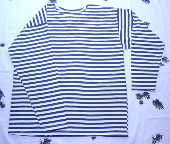 Тельняшка длинный рукав 100% х.б кулирка летняя