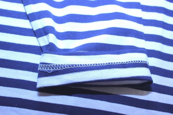 Тельняшка длинный рукав 100% х.б кулирка летняя