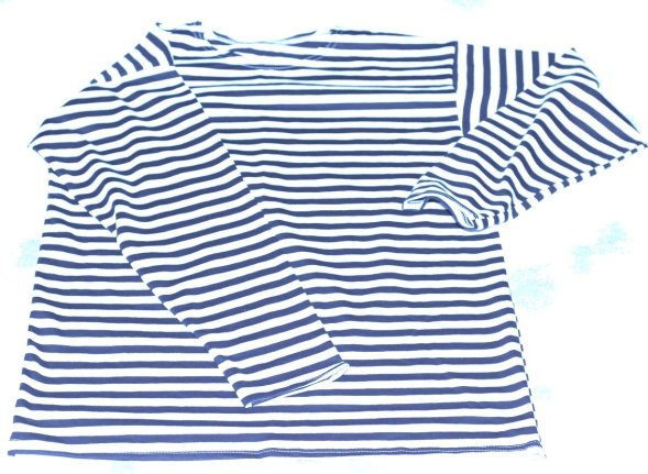 Тельняшка длинный рукав 100% х.б кулирка летняя