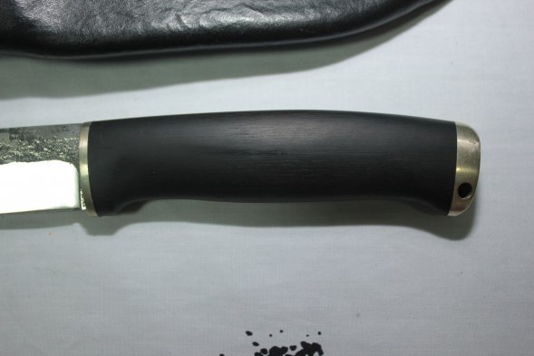 Нож сталь Х12МФ черный граб