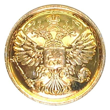 Пуговица (фм-167) 14 мм металл Орел РФ золотая