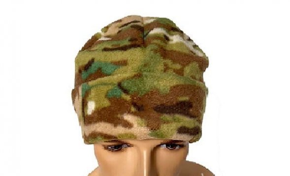 Шапка флисовая двухслойная