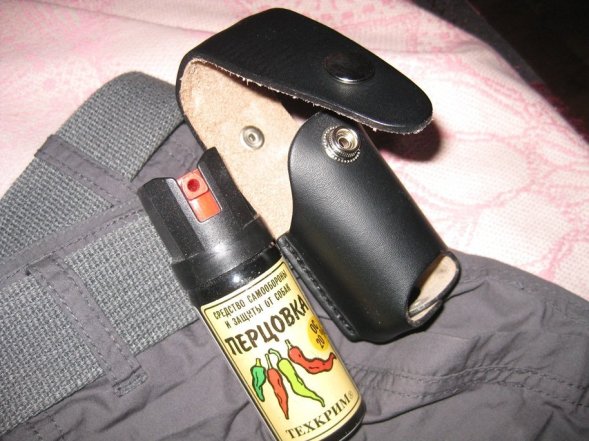 Чехол для газового баллончика кожанный