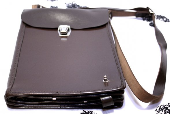 Сумка полевая (планшет офицерский) кожаный коричневый