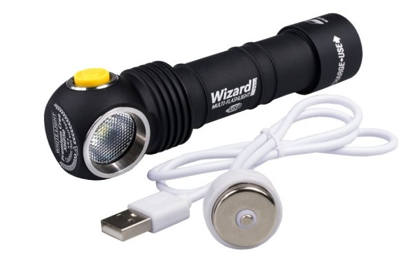 Фонарь Armytek Wizard Pro v3 Magnet USB+18650 / XHP50 / 2300 лм холодный