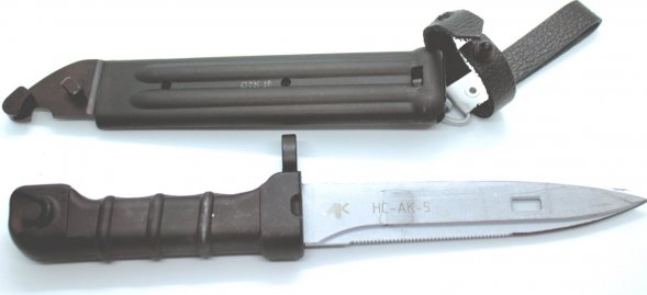 ММГ армейский штык нож АК/АКМ 6Х5 черный (деактивированный)