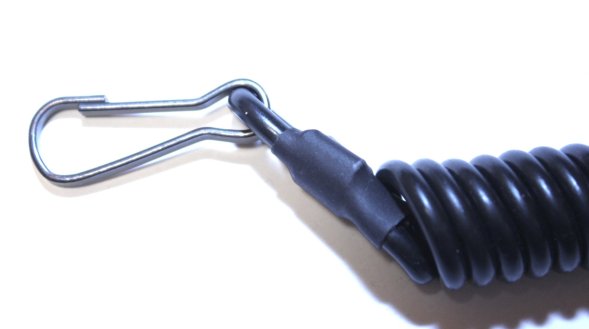 Шнур спираль тренчик черный (арт 05040012)