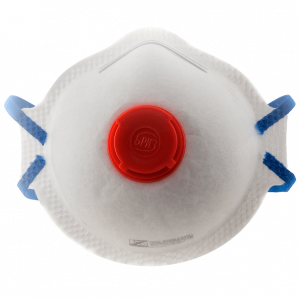 Полумаска фильтрующая для защиты от аэрозолей (Бриз 1104-1k AB) FFP2 NR D