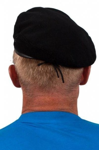 Берет черный ВМФ со швом