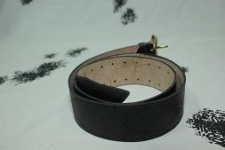 Ремень офицерский кожаный черный