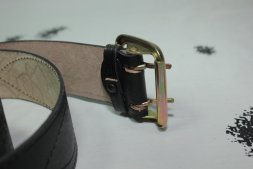 Ремень офицерский кожаный черный