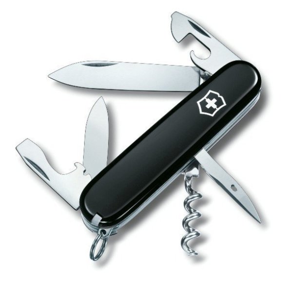 Victorinox Spartan, 91 мм, 12 функций, черный (1.3603.3)