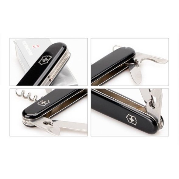 Victorinox Spartan, 91 мм, 12 функций, черный (1.3603.3)