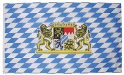 Флаг Баварии и Лиона