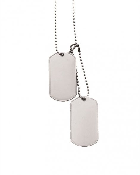 Комплект 2 жетона DogTag и две цепочки оригинал НАТО США