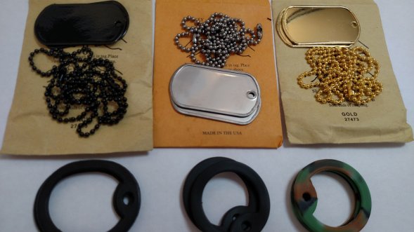 Комплект 2 жетона DogTag и две цепочки оригинал НАТО США