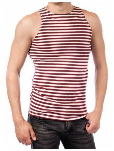 Майка тельняшка 100% х.б кулирка летняя