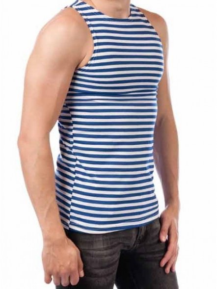 Майка тельняшка 100% х.б кулирка летняя