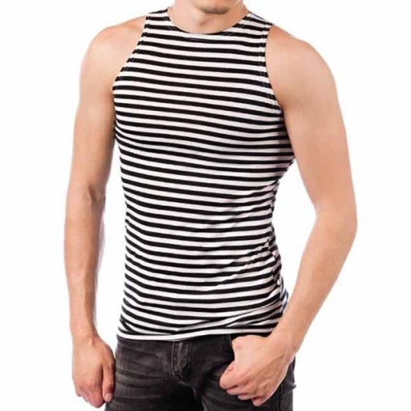 Майка тельняшка 100% х.б кулирка летняя