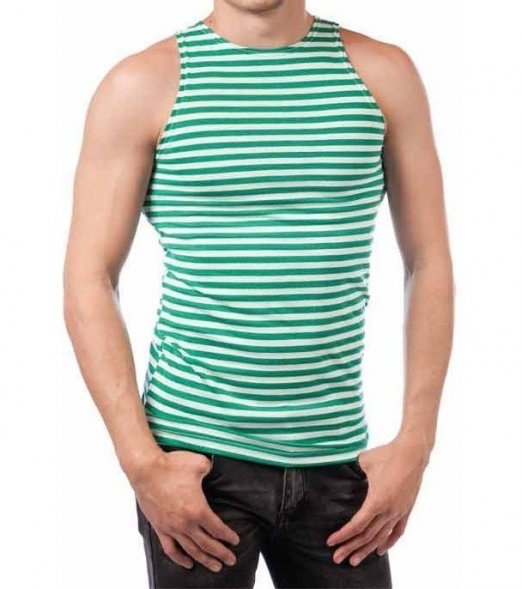 Майка тельняшка 100% х.б кулирка летняя