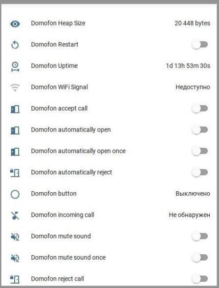 Умный домофон WiFi версия v.6